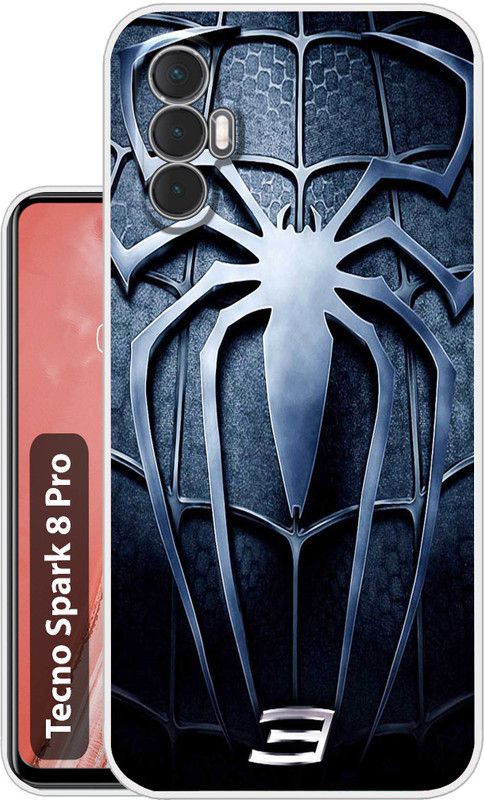 Case Club Back Cover for Tecno Spark 8 Pro  (Grey, Silicon)