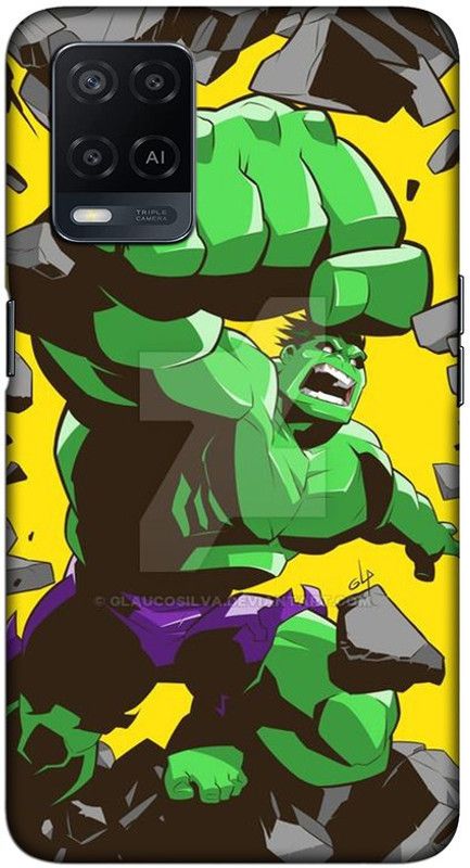 CROKIAN Back Cover for Oppo A54 Hulk Back Cover  (Green, Hard Case, Pack of: 1)