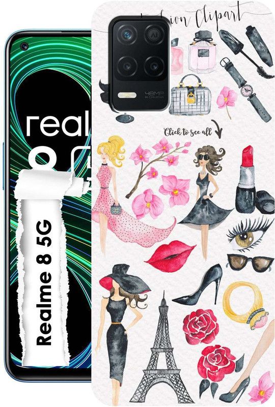 Dekhbuy Back Cover for Realme 8 5G  (Multicolor, Dual Protection, Silicon, Pack of: 1)