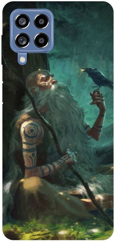 THE NARAYANA COLLECTIONS Back Cover for SAMSUNG GALAXY M53-AGHORI,SHIV,SHAMBHU,MAHADEV,BABA  (Multicolor, Hard Case, Pack of: 1)