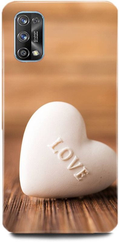 MP ARIES MOBILE COVER Back Cover for realme 7 Pro, heart dil heart shape Couple Kiss valentine lovers back cover for girls  (Multicolor, Hard Case, Pack of: 1)