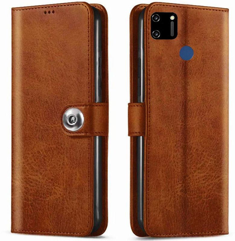 Yofashions Flip Cover for REALME NARZO 50A  (Brown, Pack of: 1)