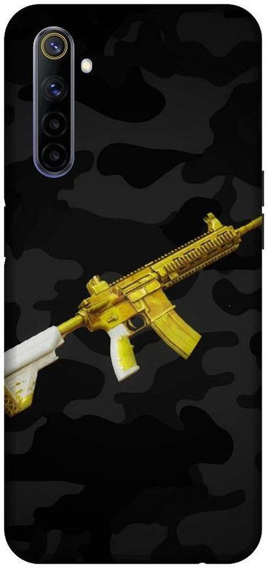 URCHIN Back Cover for Realme 6Pubg, Pubg Map, Pubg Game, Pubg Love, M416  (Multicolor, Shock Proof, Pack of: 1)