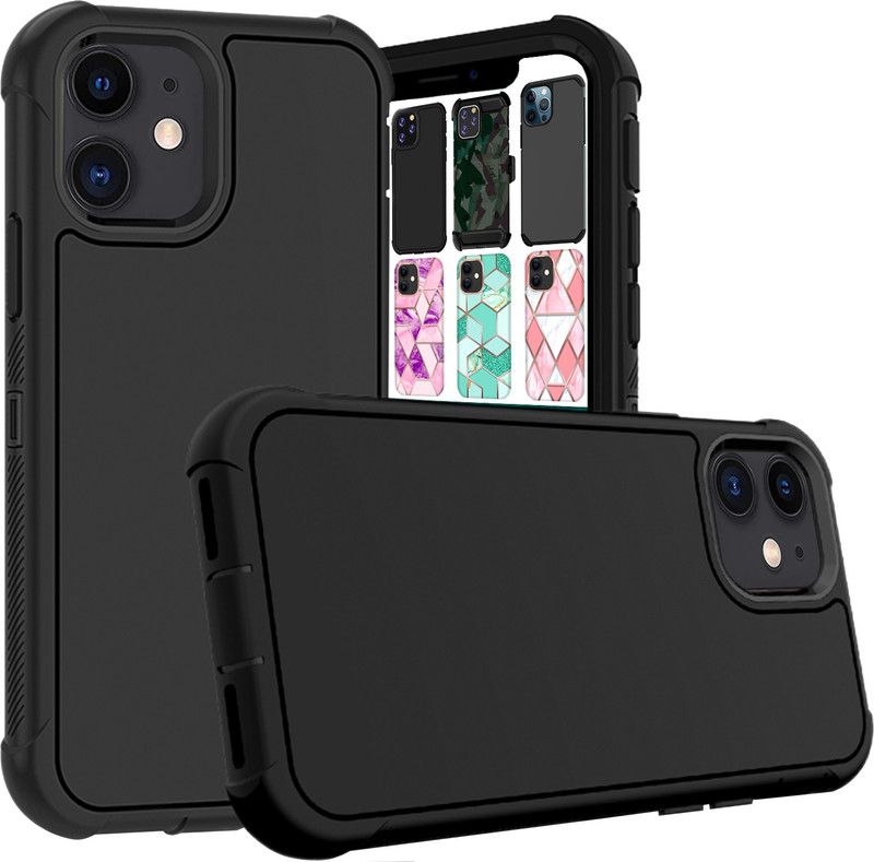 DuraSafe Cases Back Cover for iPhone 11 PRO Max 2019 - 6.5" [ A2161 A2220 A2218 ] Rugged Armor Cover - Without Holster  (Black, Rugged Armor, Silicon, Pack of: 1)