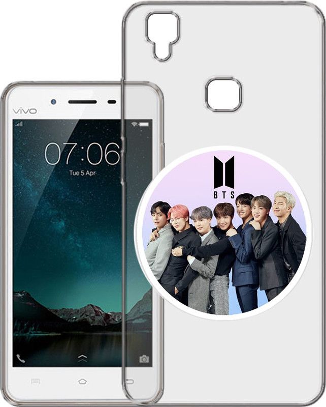 HANIRY Back Cover for Vivo V3 / V3 back cover / BTS / Designer / PNG_35  (Multicolor, Flexible, Silicon, Pack of: 1)