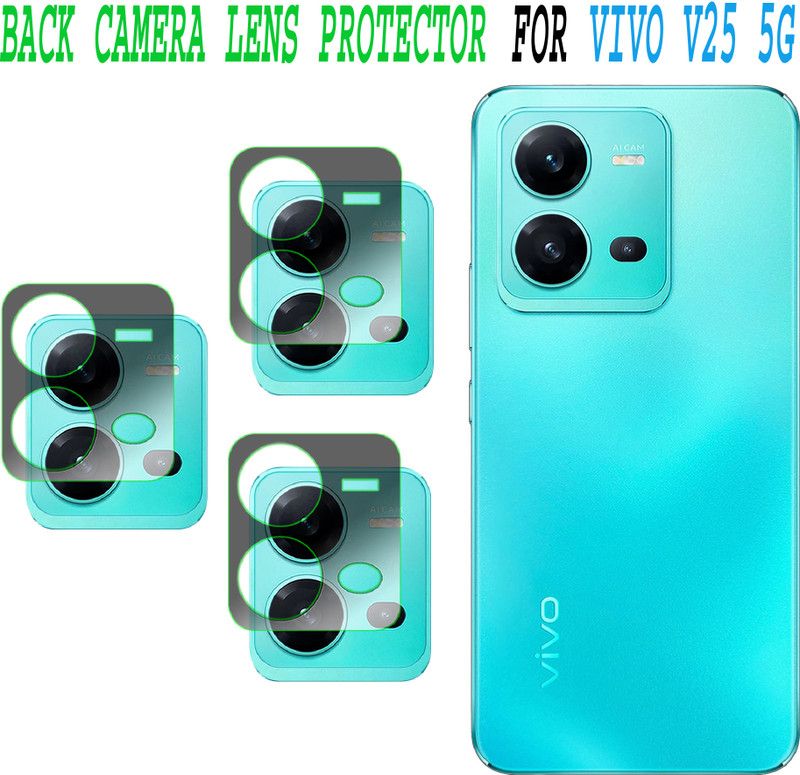 ejzatex Back Camera Lens Glass Protector for VIVO V25 5G  (Pack of: 3)