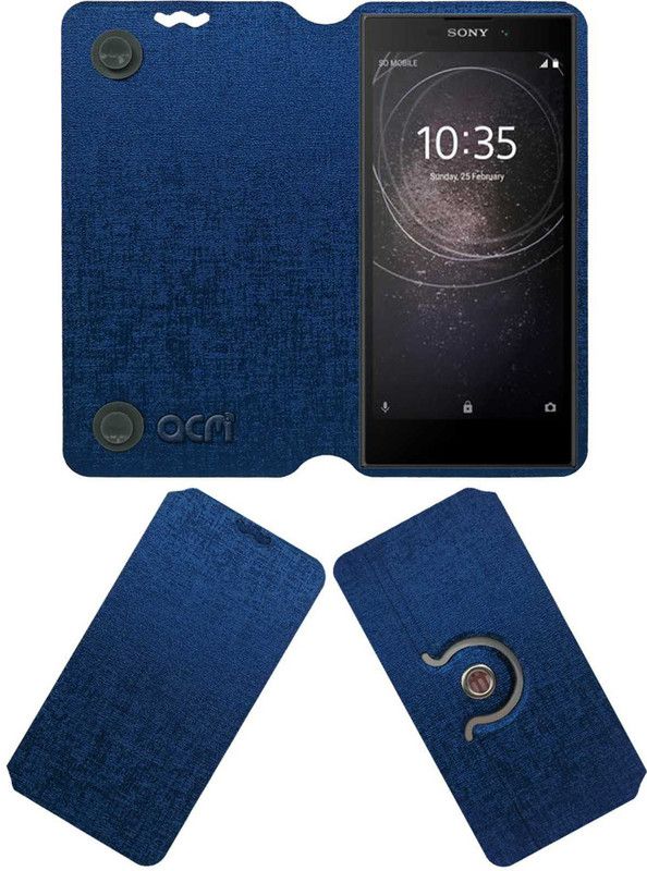 ACM Flip Cover for Sony Xperia L2  (Blue, Cases with Holder, Pack of: 1)