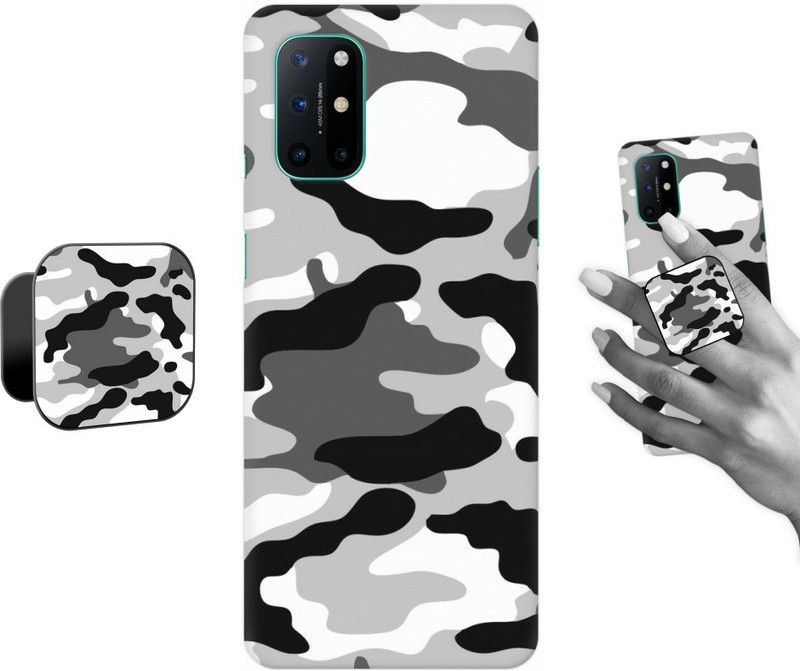 COBIERTAS Back Cover for Oneplus 8T  (Multicolor, Cases with Holder, Pack of: 2)