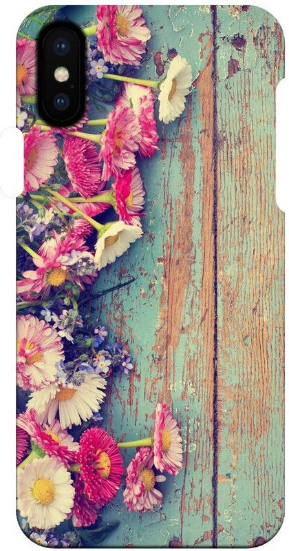 Smutty Back Cover for Apple iPhone XS - Flower Print  (Multicolor, Hard Case, Pack of: 1)