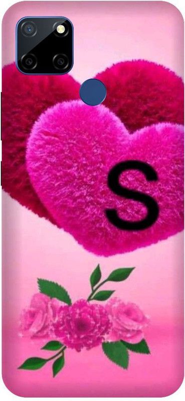 3D U PRINT Back Cover for Realme C25,RMX3193 S letter,S name S word  (Pink, Waterproof, Pack of: 1)