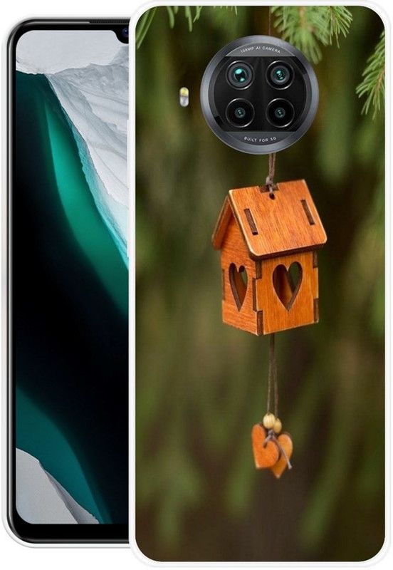 Printcase Back Cover for Mi 10i  (Green, Dual Protection, Silicon, Pack of: 1)