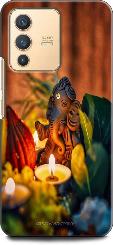 KEYCENT Back Cover for Vivo V23, V2130 GANESH JI, GANPATI, LORD GANESHA, GOD  (Multicolor, Shock Proof, Pack of: 1)