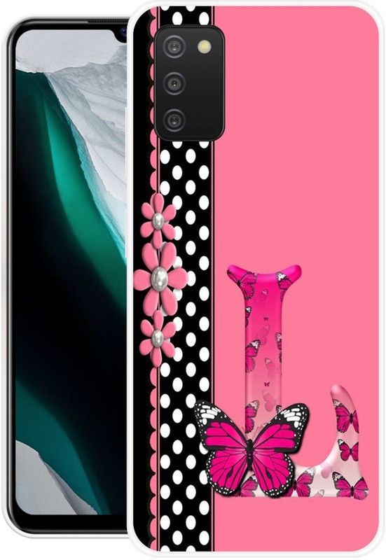 MUSKAY Back Cover for Samsung Galaxy A03s  (Pink, Black, Grip Case, Silicon, Pack of: 1)