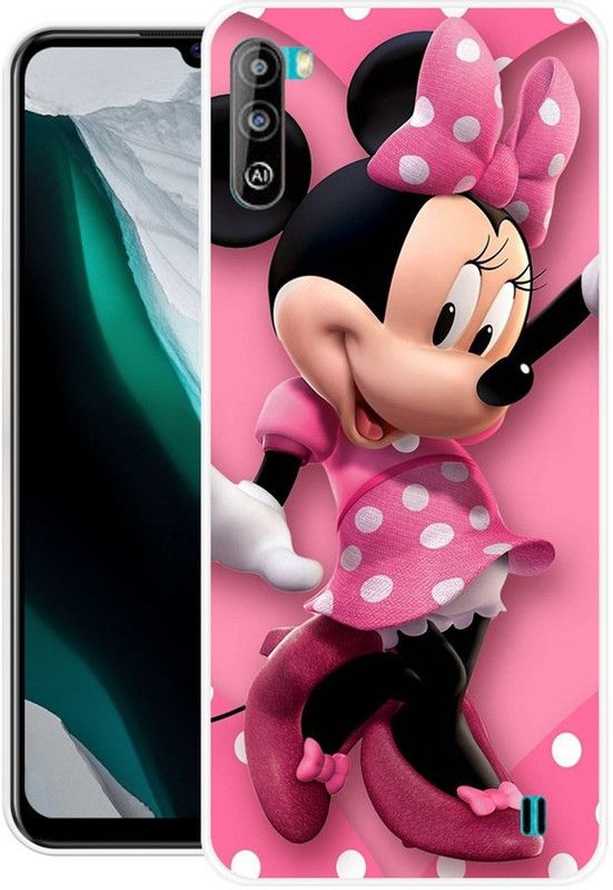 KLC Back Cover for Lava Z2  (Black, Pink, Silicon)