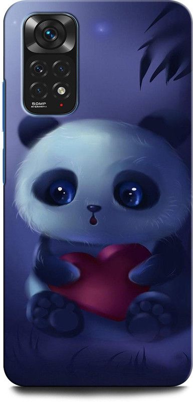 GRAFIQE Back Cover for Redmi Note 11 PRO Plus 5G PANDA, LOVE, BEAR, AMOR, ANIMATION, SAD PANDA  (Multicolor, Shock Proof, Pack of: 1)