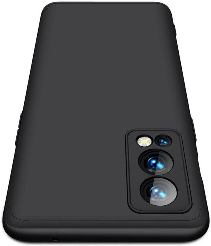 Glaslux Front & Back Case for OnePlus Nord 2 5G  (Black, Camera Bump Protector, Pack of: 1)