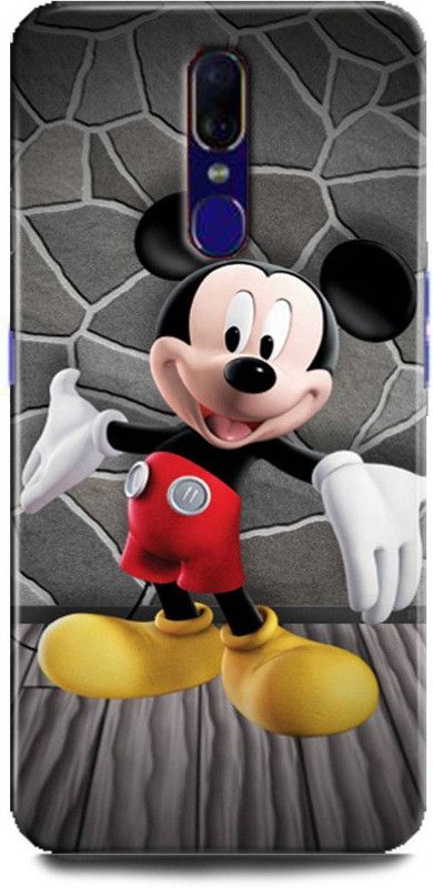 FIKORA Back Cover for OPPO F11/CPH1911 MICKEY MOUSE PRINTED  (Multicolor, Hard Case, Pack of: 1)