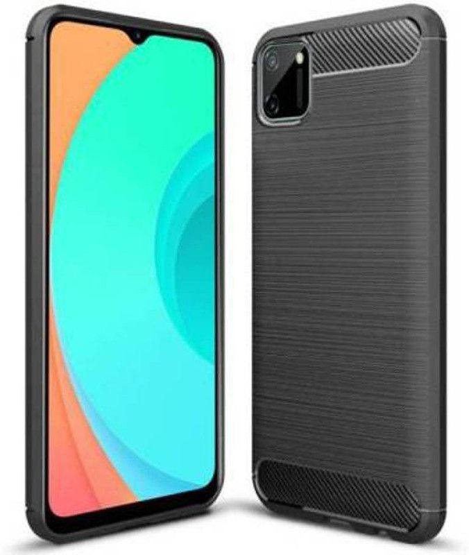 RVTCC Back Cover for Realme C11  (Black, Pack of: 1)