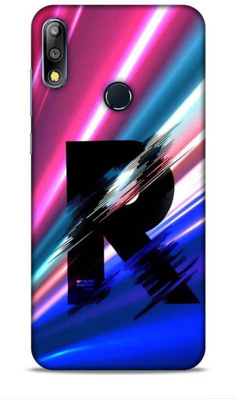 MAPPLE Back Cover for Asus Zenfone Max Pro M2 (R / Letter / Alphabet / Name / Te5)  (Multicolor, Hard Case, Pack of: 1)