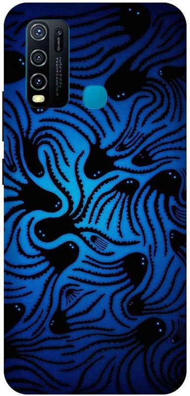 SSMORYA Back Cover for Vivo Y50  (Blue, Shock Proof, Pack of: 1)