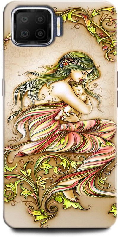 Afterglow Back Cover for Oppo F17 MOTHER AND CHILD, ABSTRACT,ART, CHILD, DESIGN, MOTHER, PAINTING  (Multicolor, Shock Proof, Pack of: 1)