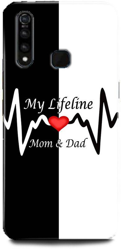 Afterglow Back Cover for Vivo Z1Pro MOM AND DAD, DAD, I LOVE YOU, LOVE, MISSING, MOM  (Multicolor, Shock Proof, Pack of: 1)