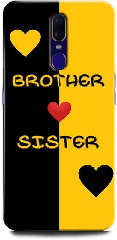 Afterglow Back Cover for Oppo F11 BROTHER, SISTER, MOTHER, LIFE LINE BROTHER SISTER, LOVE, QUOTES  (Multicolor, Shock Proof, Pack of: 1)