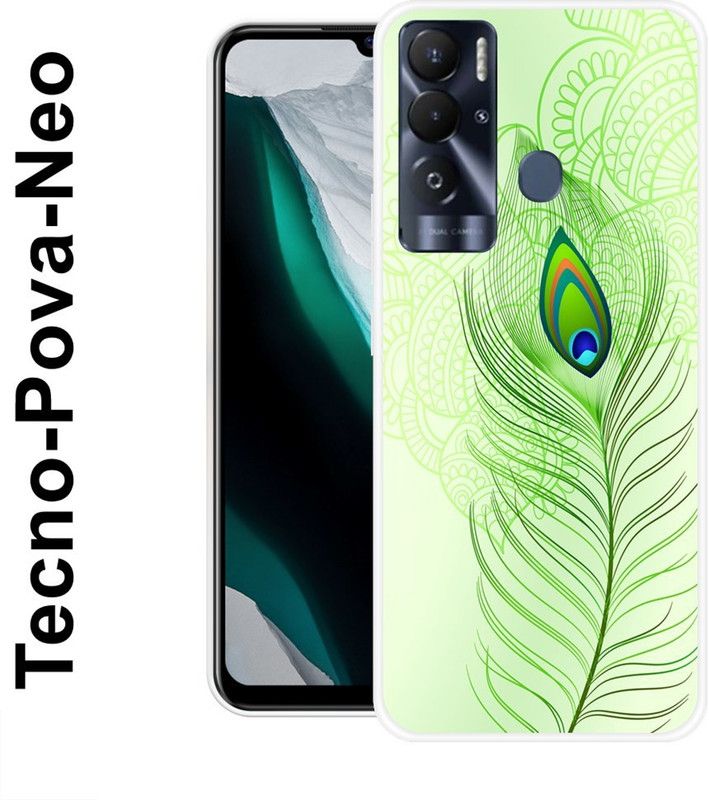 JATLAND Back Cover for Tecno Pova Neo  (Green, Grip Case, Silicon)
