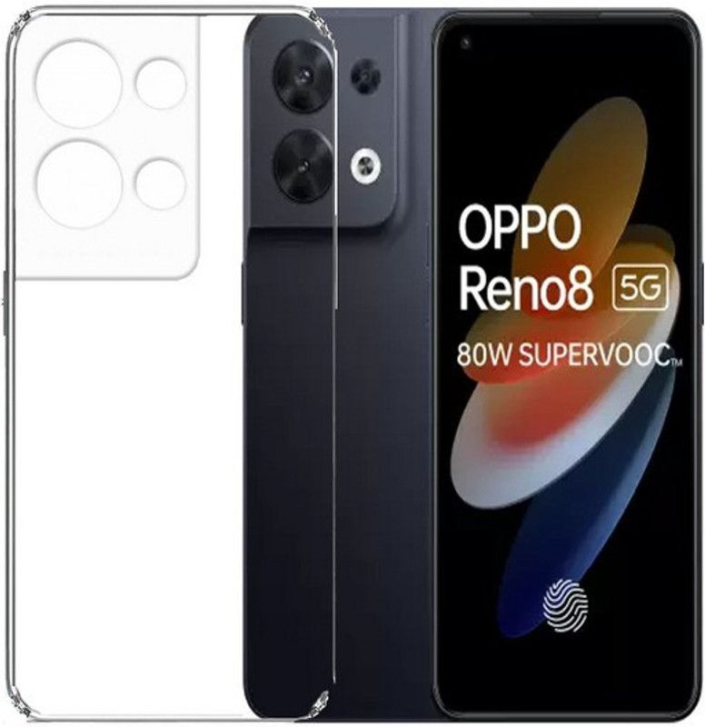 S-Softline Back Cover for Oppo Reno 8 5G, High End Best Case  (Transparent, Pack of: 1)
