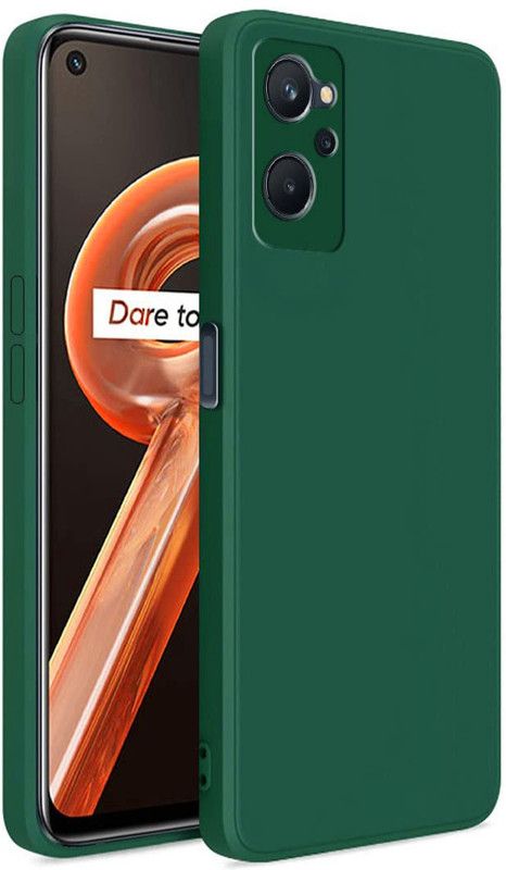 ASMANTIC Back Cover for Realme 9i  (Green, Silicon, Pack of: 1)