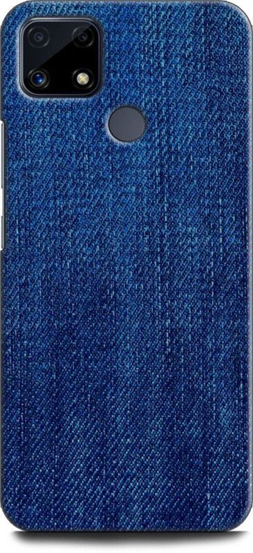 INDICRAFT Back Cover for Realme C25, RMX3193 JEANS, BLUE, ABSTRACT, TEXTURE, PURPLE, FABRIC  (Multicolor, Dual Protection, Pack of: 1)