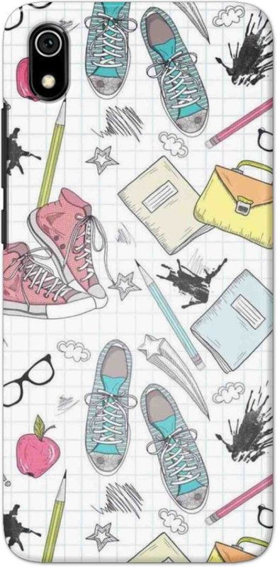 NDCOM Back Cover for Redmi 7A School Pattern Printed  (Multicolor, Hard Case, Pack of: 1)