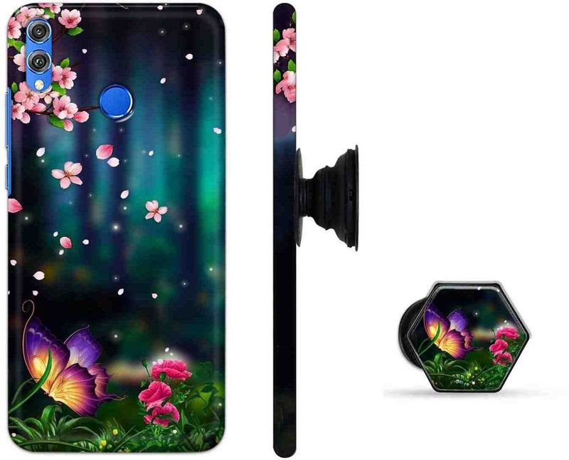 Golden Owl Back Cover for Honor 8X  (Multicolor, Cases with Holder, Pack of: 2)
