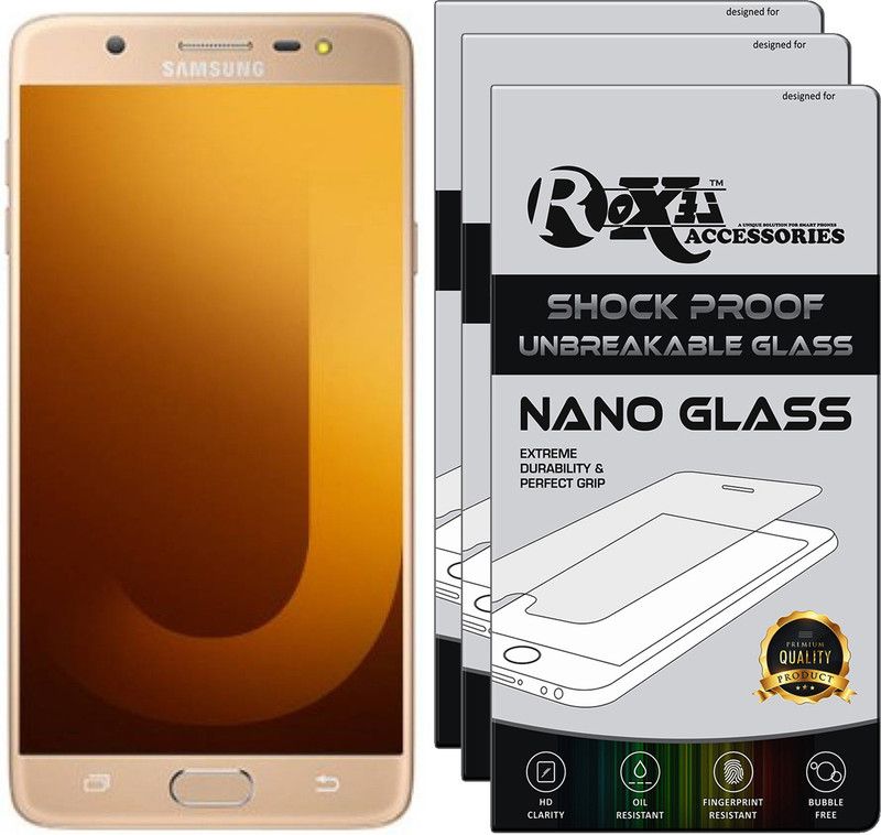 Roxel Nano Glass for Samsung Galaxy J7 Max  (Pack of 3)