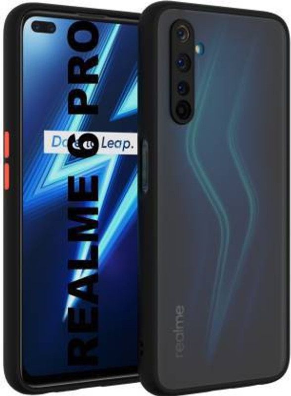 Creativo Back Cover for REALME 6 PRO Full Camera Protection Smoke Matte Finish Cover,  (Black, Pack of: 1)