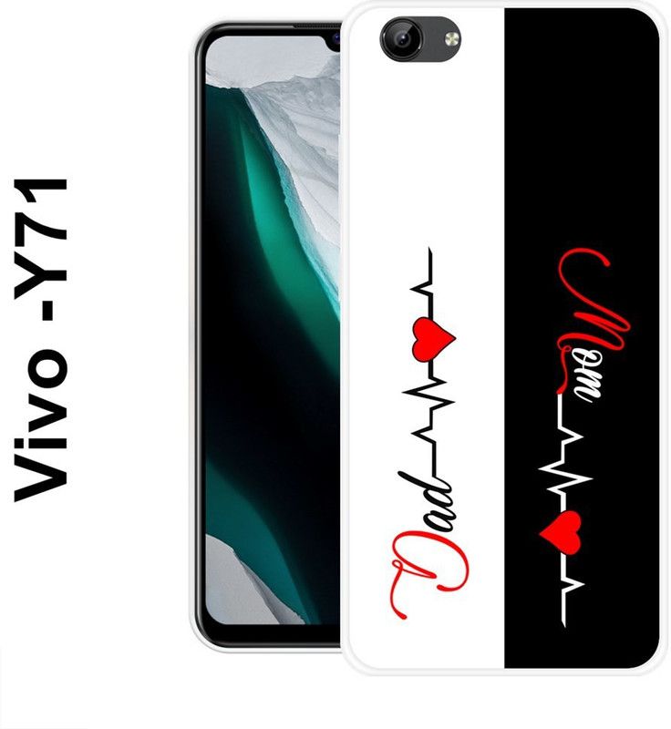 JATLAND Back Cover for Vivo Y71, Vivo Y71i  (Black, White, Silicon)