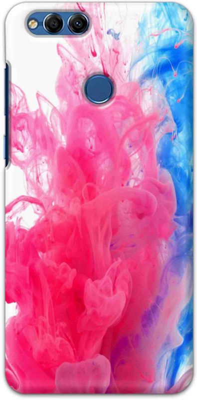 NDCOM Back Cover for Honor 7X Pink Color Smoke Printed  (Multicolor, Hard Case, Pack of: 1)