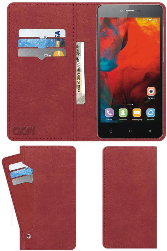 ACM Flip Cover for Gionee Fashion F103  (Pink, Cases with Holder)