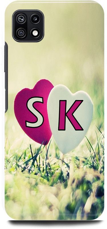 JUGGA Back Cover for SAMSUNG Galaxy F42 5G, S LOVES K NAME,S NAME, K LETTER, ALPHABET,S LOVE K NAME  (Green, Hard Case, Pack of: 1)