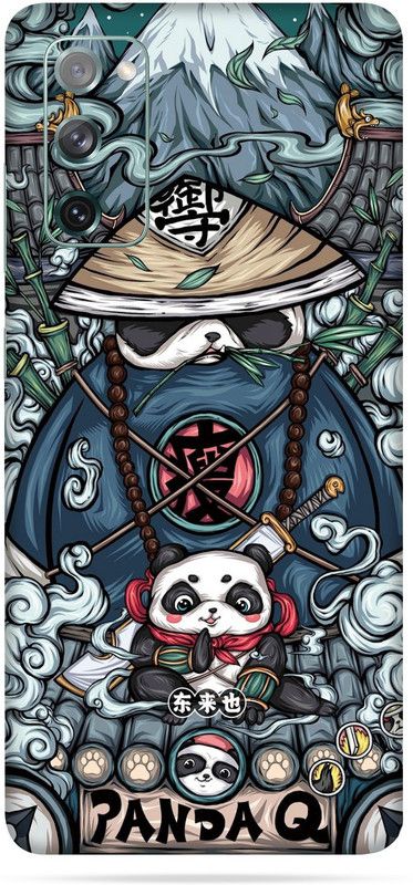 OggyBaba Samsung Galaxy S20 FE 5G Mobile Skin  (Ninja Panda Multicolor Skin With Ultra Matte Finish)