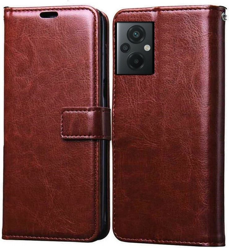 Juberous Flip Cover for Poco M5, Poco M5 4G  (Brown, Flexible, Pack of: 1)