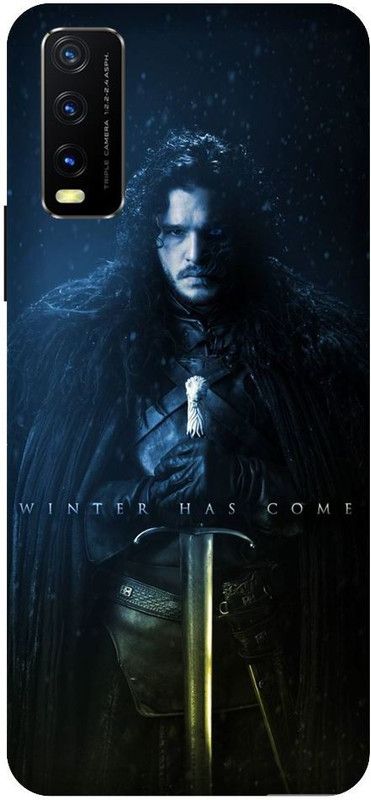 URCHIN Back Cover for Vivo Y20i Game of throns, Jon Snow, Kit Harington, GOT, Night King  (Multicolor, Shock Proof, Pack of: 1)