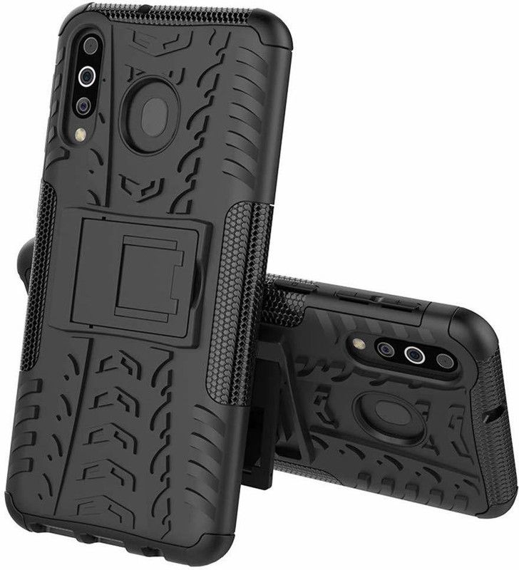 S-Hardline Back Cover for Samsung Galaxy M30  (Black, Pack of: 1)