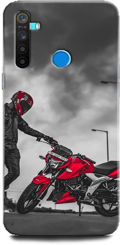 Afterglow Back Cover for Realme 5s THUNDER,APACHE, RTR BIKE, BIKER  (Multicolor, Shock Proof, Pack of: 1)