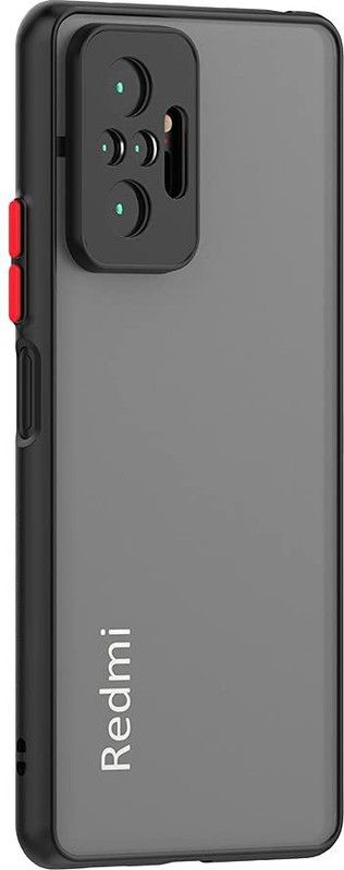 CNIX Back Cover for Redmi Note 10 Pro, Redmi Note 10 Pro Max  (Black, Dual Protection)
