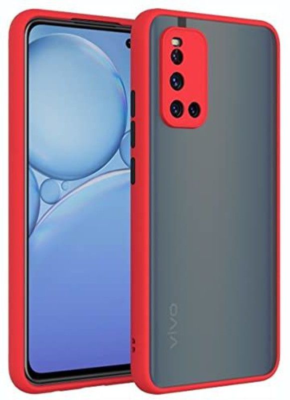 SOULSHINE Back Cover for VIVO V19  (Red, Camera Bump Protector, Pack of: 1)