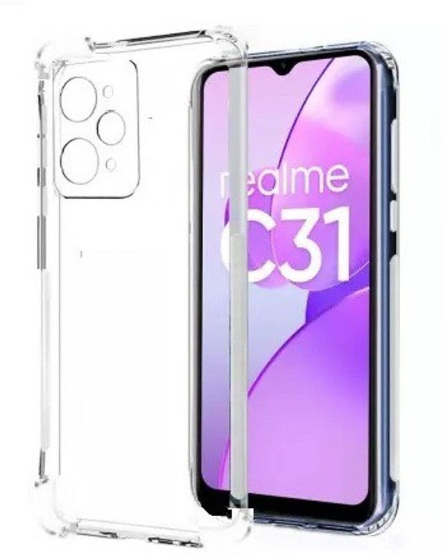 S-Softline Back Cover for Realme C31, Premium Boom TPU Transparent case  (Transparent)