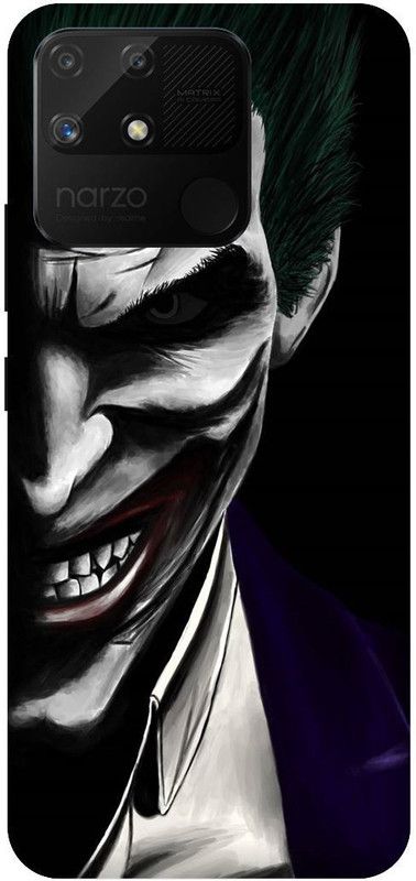 UMPRINT Back Cover for Realme Narzo 50A,RMX3430 Joker Batman Art Printed Back Cover  (Multicolor, Shock Proof)
