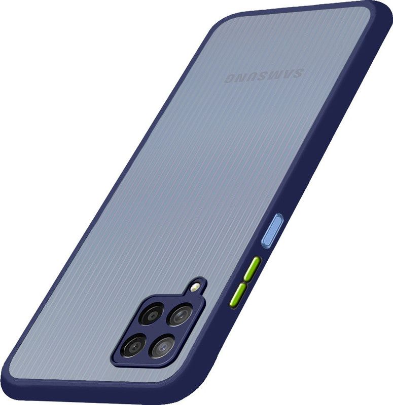 CEDO Back Cover for Samsung F12, Samsung A12, Samsung M12  (Blue, Dual Protection, Pack of: 1)