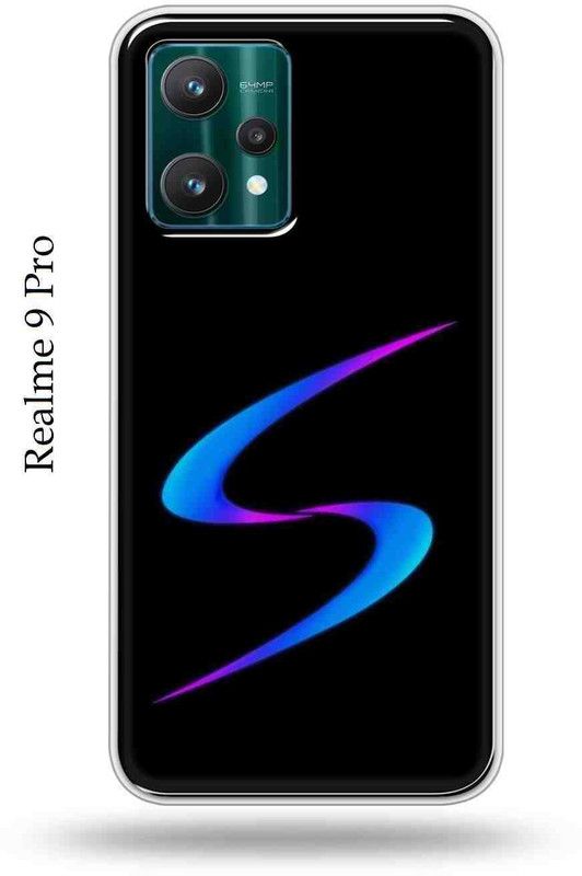 Jaipur Print Hub Back Cover for Realme 9Pro  (Black, Blue, Grip Case, Silicon, Pack of: 1)